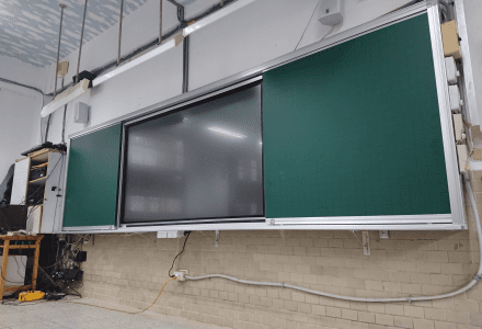 台北市胡適國小-雙層崁入式黑板